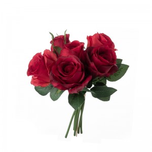 DY1-4549 ช่อดอกไม้ประดิษฐ์ดอกกุหลาบโรงงานขายตรงอุปกรณ์จัดงานแต่งงาน