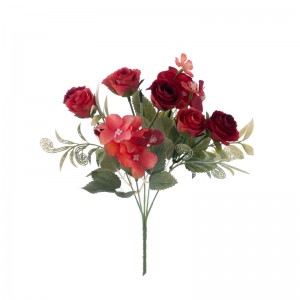 MW55743 Buket umjetnog cvijeća Ruža Realistična svadbena dekoracija