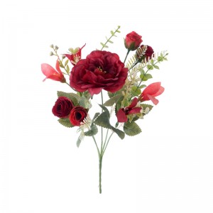 MW55744 Artificial Flower Bouquet Rose Wholesale Silk Flowers