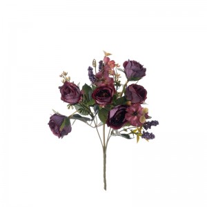 MW57510 хиймэл цэцгийн баглаа сарнайн халуухан худалдаалагдсан торгон цэцэг