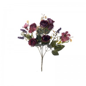MW57511 Μπουκέτο Τεχνητού Λουλουδιού Τριαντάφυλλο Νέου Σχεδίου Κεντρικά Γάμου