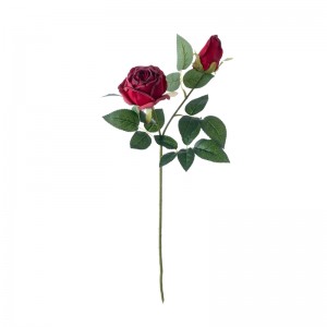 CL03509 Արհեստական ​​ծաղկի վարդ Էժան դեկորատիվ ծաղիկներ և բույսեր