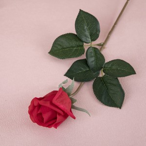 MW60002 Flor de seda artificial de rosa de toc real disponible en estoc per a la decoració del casament de la festa a casa, l'esdeveniment del dia de Sant Valentí