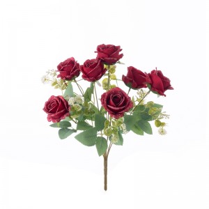 Bó hoa nhân tạo MW31504 Hoa hồng và cây trang trí phổ biến