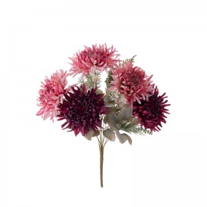 CL10508 kunsmatige blomboeket krisant Hoë kwaliteit dekoratiewe blom