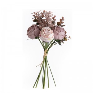 DY1-6301 Штучний квітковий букет Роза Гаряча продажна декоративна квітка