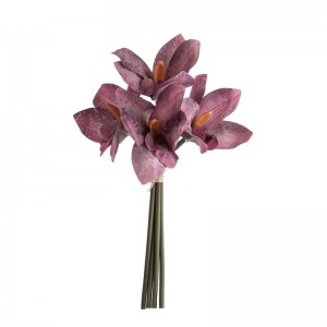 CL63534 Orkide buqetë me lule artificiale Dekorime dasmash të njohura në kopsht