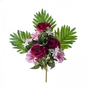 CL81502 Buchet de flori artificiale Crin de vânzare fierbinte pentru decorare nuntă pentru grădină