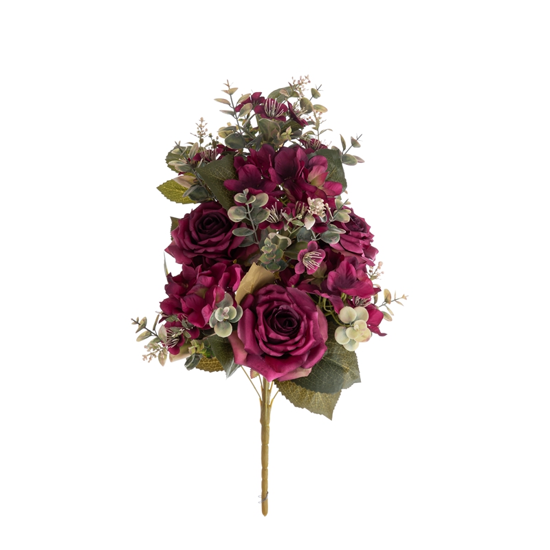 CL04504 Bouquet di fiori artificiali Rosa Sfondo da parete con fiori di alta qualità