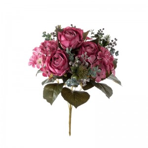CL04508 Kunstig blomsterbukett Rose Nytt design Bryllup Centerpieces