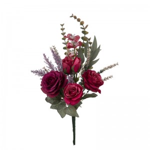 DY1-4537 זר פרחים מלאכותיים ורד קישוט מסיבה פופולרית
