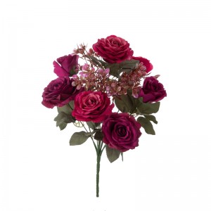 DY1-4576 Bouquet Kembang Ponggawa Rose Hot Sade Bunga Sutra