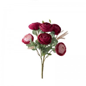 DY1-4581 ხელოვნური ყვავილების თაიგული Ranunculus პოპულარული ბაღის საქორწილო დეკორაცია