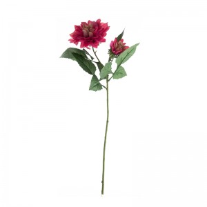 DY1-5262A Umetna roža Dalija, realistično cvetlično stensko ozadje