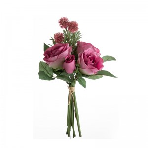 DY1-5651 Buket umjetnog cvijeća ruža Popularna vjenčana dekoracija