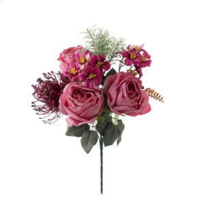 DY1-6486 Sztuczny bukiet kwiatów Róża Fabryka Sprzedaż bezpośrednia Dostawa ślubna