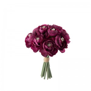 DY10-199 Букет от изкуствени цветя Ranunculus Фабрична директна продажба Копринени цветя