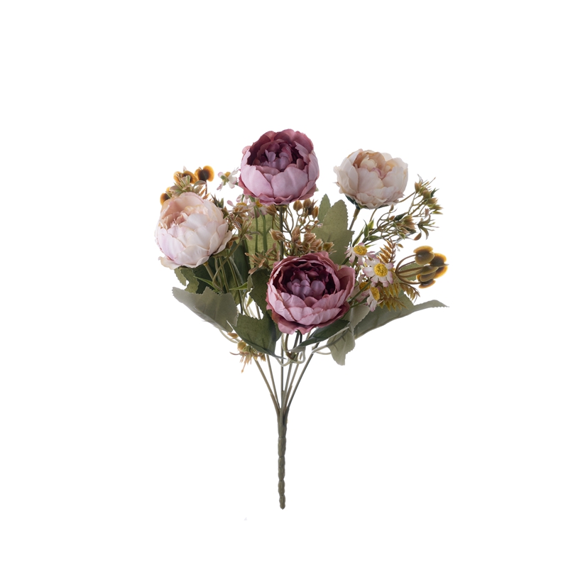 MW57515 dirbtinių gėlių puokštė chrizantema pigios šilko gėlės