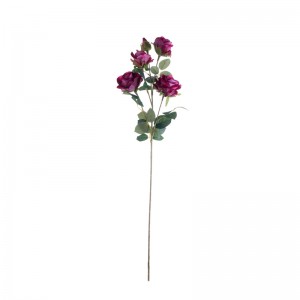 MW03502 Fjura Artifiċjali Rose Fjura Dekorattiva ta 'kwalità għolja