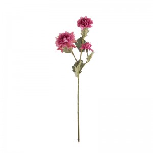 MW07502 פרח מלאכותי דליה במפעל מכירה ישירה פרחי משי