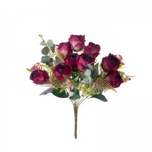 MW31503 Umelá kytica ruže Realistické svadobné ozdoby