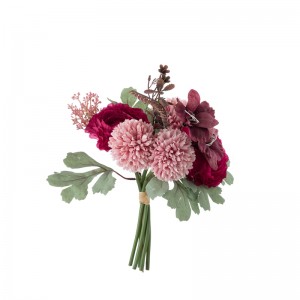 DY1-3281 Bouquet flè atifisyèl Ranunculus cho vann dekorasyon maryaj