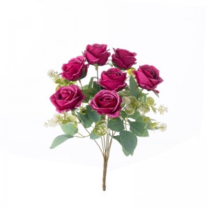 MW31504 Kunsmatige blomboeket Rose Gewilde dekoratiewe blomme en plante