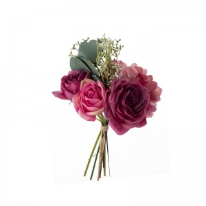 DY1-4062 Kunstig blomsterbukett Rose Populære bryllupssenter