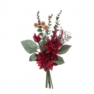 DY1-5327 Buket umjetnog cvijeća Dahlia Popularni vjenčani središnji dijelovi