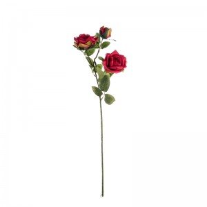 MW69504 Artificial Flower Rose Hot ere agbamakwụkwọ ihe ndozi