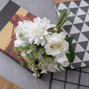 DY1-4552 造花ブーケ バラ リアルな装飾花と植物