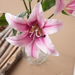DY1-4730 Artificial Flower Bouquet Lily ဒီဇိုင်းသစ် ပါတီအလှဆင်ခြင်း။
