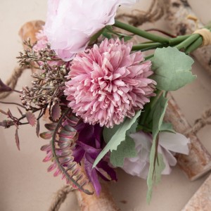 Bouquet de fleurs artificielles Ranunculus, décoration de mariage, offre spéciale, DY1-3281