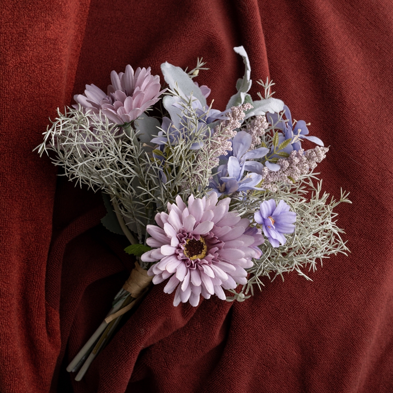 CF01094 Bouquet di fiori artificiali Gerbera crisantemo Fresia Regalo all'ingrosso di San Valentino
