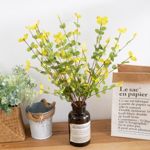 YC1110 tavaszi nyár levélszár Műselyem lombozat mesterséges levelek ágak otthoni konyhai asztalokhoz, fesztivál dekorációhoz