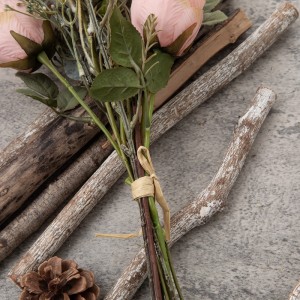 DY1-6370 Dirbtinių gėlių puokštė rožių didmeninė prekyba šilko gėlėmis