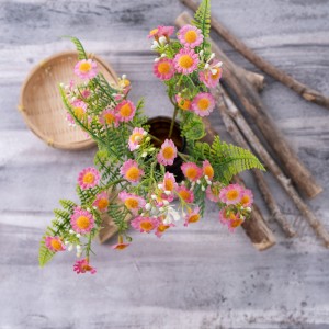 CL01502 Букет от изкуствени цветя Хризантема Евтин булчински букет