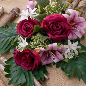 CL81502 Ramo de flores artificiales Lirio Venta caliente Decoración de boda de jardín