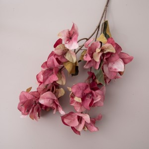 MW24905 Flor artificial de pruna triangular de venda calenta Decoració de casament