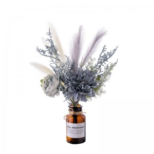 CF01319 Karštas išpardavimas Aukščiausios kokybės šilko gėlės Deco gėlė vestuvių kolekcijoje Dahlia Dirbtinis audinys Pampos bijūnų plastikinis augalas