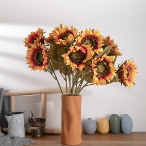 DY1-4317 хиймэл цэцэг наранцэцгийн халуун зарж байгаа гоёл чимэглэлийн цэцгийн үдэшлэгийн чимэглэл