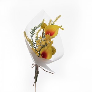 CF01099 Dirbtinė Calla Lely erškėčių rutulinė puokštė Naujo dizaino dekoratyvinės gėlės ir augalai