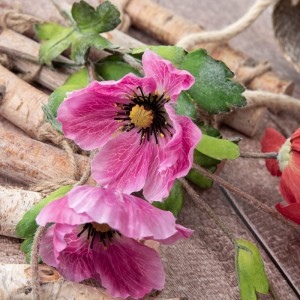 CL59503 인공 꽃 양귀비 인기 장식 꽃 및 식물