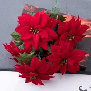 DY1-2671A Künstlicher Blumenstrauß Weihnachtsblume Günstiger Blumenwandhintergrund