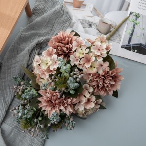 CL04506 Artificial Flower Bouquet Dahlia Hot Selling Wedding Supply