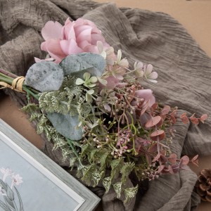 DY1-3834 Букет од вештачко цвеќе божур Реалистички украсни цвеќиња и растенија