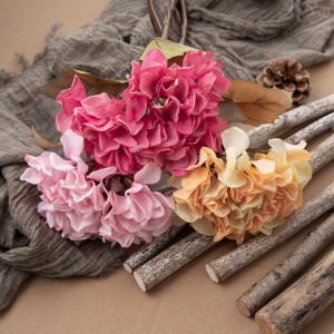 DY1-3934A Centrotavola per matrimoni con vendita diretta in fabbrica di fiori artificiali di ortensie