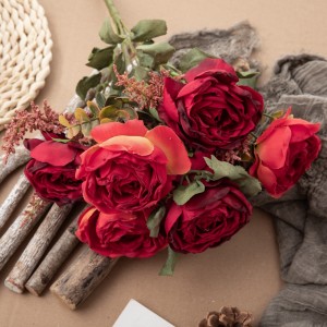 DY1-4539 Buquê de flores artificiais rosa peças centrais de casamento de alta qualidade
