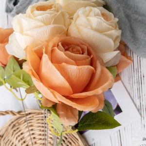 DY1-4978 Umělá kytice růže Vysoce kvalitní svatební ozdoby