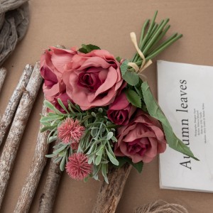 DY1-5651 Популарен свадбен украс со роза од вештачки цвет